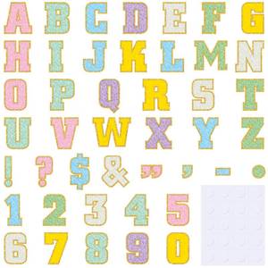 lot 9163 image: Humyoun 176 Pcs 7 Large Bulletin Board Letters Set, Bright, Macaron
