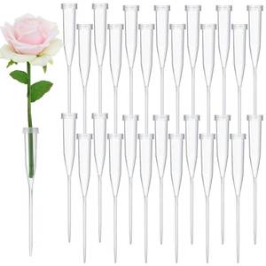lot 9166 image: Tessco for you 90 Pcs Floral Water Tubes 6 Inch Clear Floral Tubes