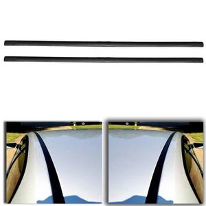 lot 9167 image: SEBLAFF Black Sealing Strip Car Roof Molding Trim Kit 2 Pcs Replacement for 2003-2008 Corolla