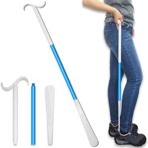 lot 10099 image: 35.5 Inch Long Handled Shoe Horn, Dressing Stick, Sock Remover Aid Helper - Versatile, Adjustable Dressing Aid for Shoes, Socks, Shirts, Pants - Long Shoe Horn, Shoe Horn Long Handle for Seniors