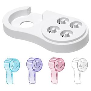 lot 10108 image: Toothbrush Head Covers & Toothbrush Holder for Oral B & iO Series, Multicolor and White
