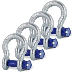 lot 10122 image: Krytonel 4 Pack 34 D Ring Shackle with 78 Screw Pin