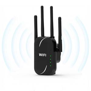 lot 10150 image: Uiuqekel GT300 WiFi Extender 300Mbps, WiFi RangeExtender & Booster with 4 High-Gain Antennas, 2.4GHzSignal Repeater with Ethernet Port, Covers Up to 50Devices, Easy Setup for Home