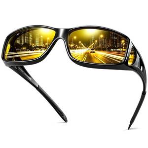 lot 10154 image: URUMQI Night Vision Driving Glasses Fit Over Eyeglasses for Men Women