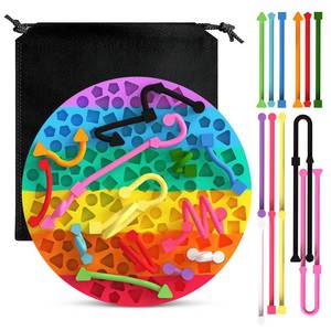 lot 10172 image: Sensory Activity Board, Silicone Fidget Toys for Calming and Stress