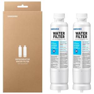 lot 10194 image: Samsung HAF-CIN-2PEXP Genuine Refrigerator Water Filter, Reduces 99% of Harmful Contaminants for Clean, Clear Drinking Water, 6-Month Life, Easy Install, Pack of 2