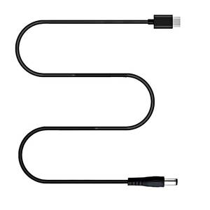 lot 10216 image: USB C to DC 12V 5.5mm x 2.5mm(compatible with 5.5 x 2.1mm)Power cord, 5 Ft. Type C Input to DC 12V 3A Out power cable, work with PD Charger and Power Bank. Portable for outdoor, studio and travel.