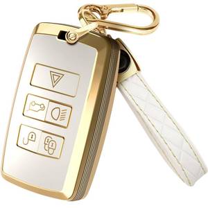 lot 10222 image: Lucrum Compatible with Range Rover and Jaguar Key Fob Cover & Keychain