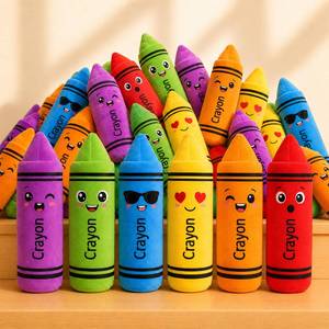 lot 11622 image: Arrowbash 24 Pcs 4 Mini Crayon Plush Toy Classroom Plushies for Kids