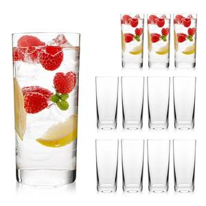 lot 11679 image: Highball Glasses Set of 12,16oz Tall Drinking Glasses,Water Glass Cups Set