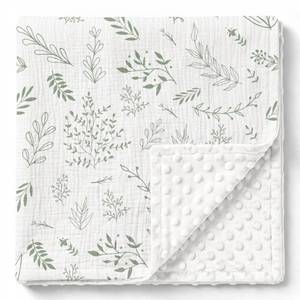 lot 11688 image: GLLQUEN BABY Muslin Baby Blankets for Boys & Girls, 2-Layer Toddler Blanket