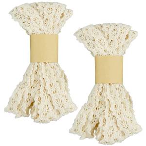 lot 12221 image: 10 Yards Vintage Cotton Lace Ribbon, Crochet Lace Trim, Ivory White Ribbon for Bridal Wedding, Bridal Scrapbook Crafts Supplies
