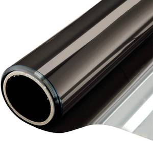 lot 12238 image: WPCTEV One Way Window Privacy Film, Mirror Tint, Black, 11.8In x 7.2Ft