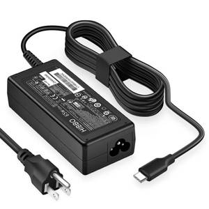 lot 12242 image: Charger Compatible with HP Laptop Chromebook 65W 45W USB C Power Adapter
