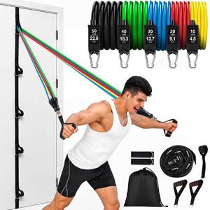lot 12250 image: Resistance Bands Set with Handles and Door Anchor for Full Body Workout