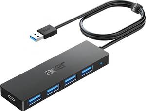 lot 12311 image: Acer USB Hub 4 Ports, Multiple USB 3.0 Hub, USBA Splitter for LaptopPC 4FT