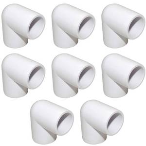 lot 12315 image: ANPTGHT 12 90 Degree PVC Elbow Fitting Furniture Grade (Pack of 8)