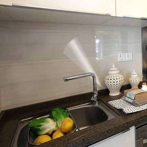 lot 12332 image: Clear Contact Paper Oil Proof Waterproof Wallpaper for Kitchen Backsplash