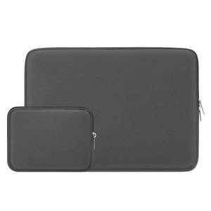 lot 12335 image: RAINYEAR 14 Inch Laptop Sleeve Soft Case with Accessories Pouch, Gray