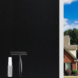 lot 12341 image: KESPEN Total Blackout Window Film Static Cling with Grid, 17.5InX6.5Ft