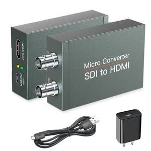 lot 12344 image: SHUITING SDI to HDMI Converter with SDI Loop Out, 1080p HD-SDI  3G-SDISD-SDI to HDMI Video Audio Converter, BNC to HDMI Adapter for SDI Camera Monitor Projector