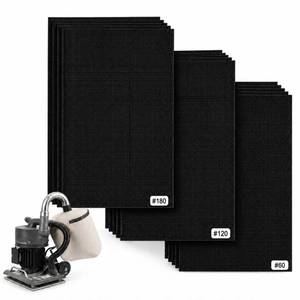 lot 12348 image: Batiyeer 15 Pack 12x18in Large Drywall Sanding Screen Sheet 60120180 Grit