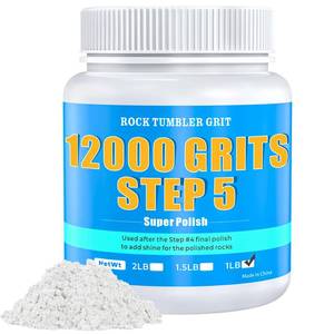 lot 12351 image: 12000 Grit Aluminum Oxide Rock Tumbler Polish, Step 5 Enhanced Final Polish