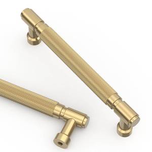 lot 12354 image: Asidrama 10 Pack 5 Inch(128mm) Champagne Bronze Cabinet Pulls Knurled Kitchen Cabinet Handles, Champagne Gold Cabinet Hardware for Cupboard Drawer Pulls