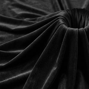 lot 13918 image: DrWeave Stretch Velvet Fabric 60 Wide 3 Yards Black