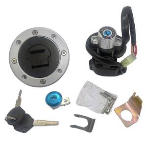 lot 13924 image: XDF Ignition Switch Fuel Tank Cap Seat Lock Key for Suzuki