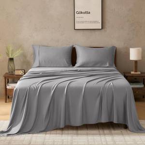 lot 13929 image: GOKOTTA Full Bamboo Rayon Sheet Set, 310 Thread Count