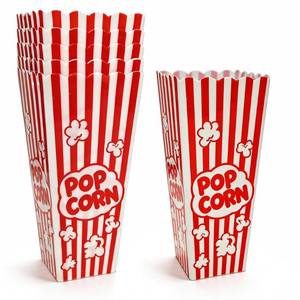 lot 14339 image: Homrelaxy 5 Pack Plastic Popcorn Containers, Reusable Popcorn Boxes