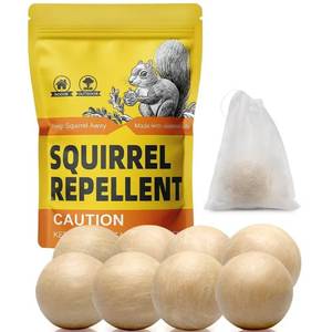lot 14351 image: PJCFDOP Squirrel Repellent Outdoor, Chipmunk Repellent Outdoor, Squirrel Repellent for Attic, Keep Squirrels Out of Potted Plants, Squirrel Deterrent for Garden-5 Pack