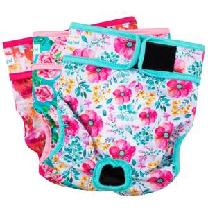 lot 14375 image: Paw Legend Washable Female Dog Diapers, Medium, 3-Pack