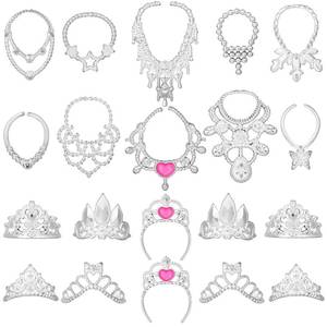 lot 14388 image: Sumind Doll Jewelry Set 20 Pieces Crowns Necklaces