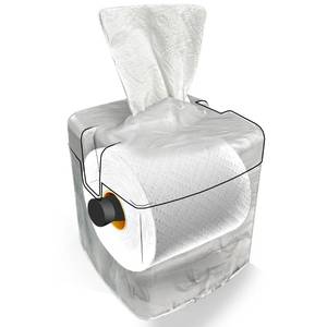 lot 14425 image: Tissue Caddy Toilet Paper Dispenser White Marble