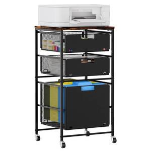 lot 17867 image: EasyPAG Rolling Storage Cart with 3 Drawers