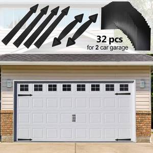 lot 17892 image: Magnetic Garage Door Decoration Kit with Windows