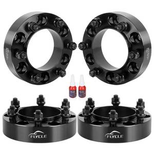 lot 17894 image: FLYCLE Wheel Spacers 6x5.5 1.5in 106mm Hub Bore  Retail $108.99
