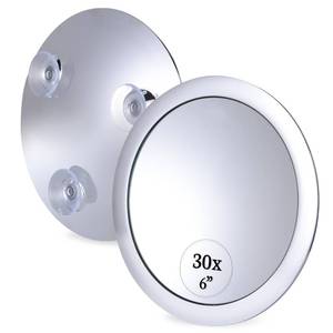 lot 18005 image: Mirrorvana 30X Magnifying Mirror, 6 Inch Chrome