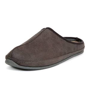 lot 18013 image: Deer Stags Mens Grizzly Slippers Grey 12 Wide