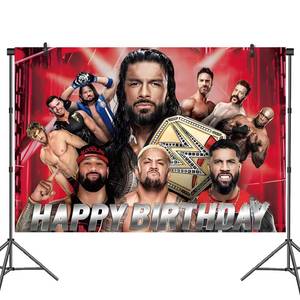 lot 18048 image: Hoosteady Wrestling Backdrop Photo Booth Banner 5x3ft