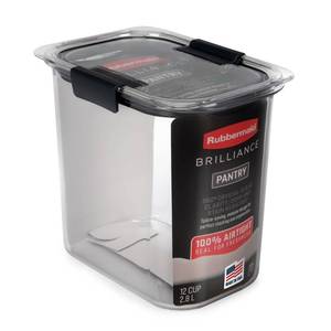 lot 18066 image: Rubbermaid Brilliance 12-Cup Airtight Food Storage Container
