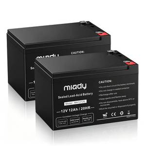 lot 19051 image: Miady 12V 12Ah Rechargeable Sealed Lead Acid Battery (1 Pack)