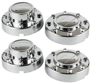 lot 19075 image: OKPARZ 4Pcs Chrome Wheel Center Hub Cap Hubcap for 11-18 Ram 3500 Dually