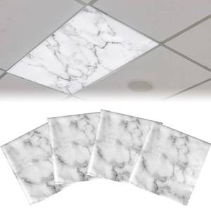 lot 20315 image: Hortsun 4 Pack 4 x 2 Feet Fluorescent Light Covers for Ceiling Lights