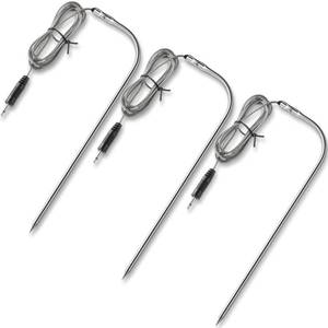 lot 20321 image: Flutesan 3 Pcs Meat Thermometer Probe Replacement 2.5mm Plug for Grills