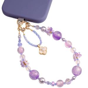 lot 20336 image: POSADINA Phone Charm for Women, Anti-Theft Beaded Wrist Strap & Lanyard, Hands-Free Chain with Tether Tab