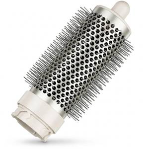 lot 20351 image: Round Brush Attachment for Shark FlexStyle HD400,Oval Volumizing Brush for Shark Flex Style, Smooth Styling Adds Volume for Straight Wavy Curly Coily Hair, Silver