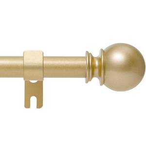 lot 20352 image: Gold Curtain Rod for Windows 30 to 60 Inch, 58 Inch Diameter Adjustable Curtain Rods With Brackets, Heavy Duty Easy to Install Curtain Rods for Bedroom, Outdoor Curtain Rod for Patio